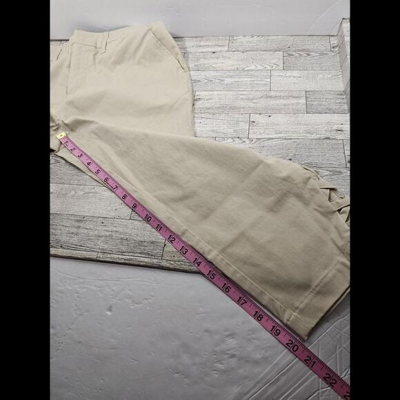 Chadwicks Capris pants Womens Size 10P Khaki Preppy Flat Front Zip 100% Cotton - Picture 12 of 12